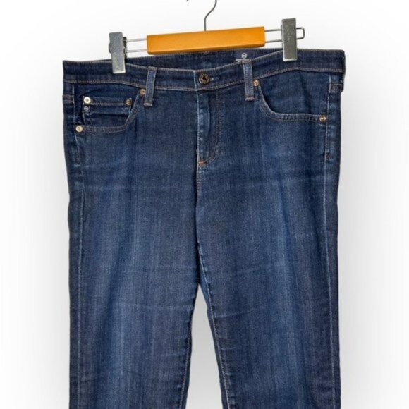 Ag Adriano Goldschmied Stevie Slim Straight Jeans Women's Size 31 R / 12 - Picture 2 of 8